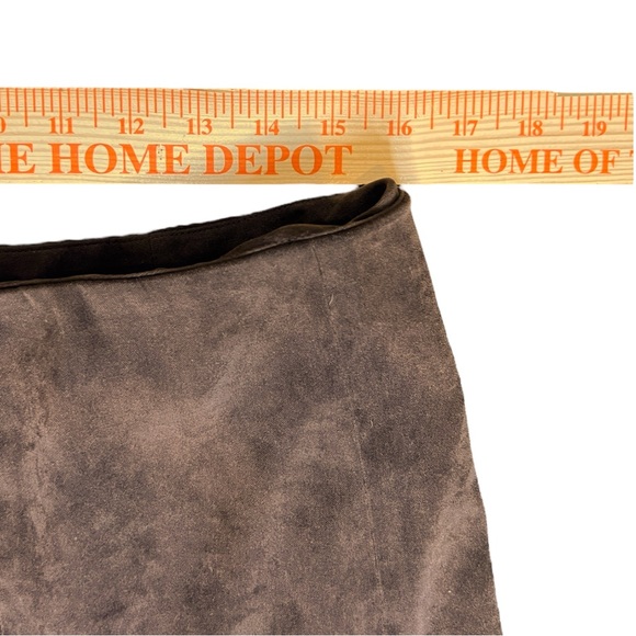 Cato Dark Brown Whimsygoth Faux Suede Maxi Skirt Size 12 - Picture 3 of 5